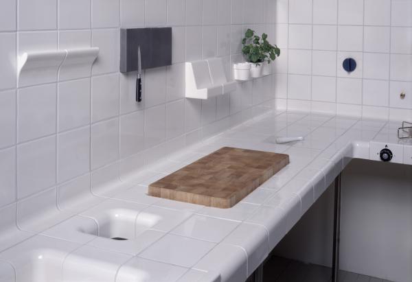 Function and Construction Tiles in a kitchen